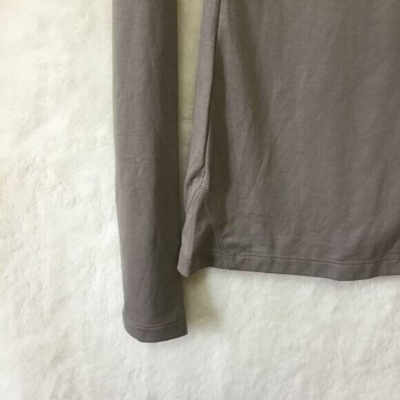 BCBGMAXZRIA Gray Long Sleeve Layer Top - Picture 4 of 11